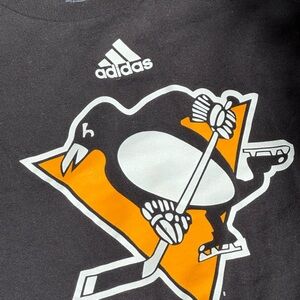 Adidas Pittsburgh Penguins Black Tshirt Mens Size Large